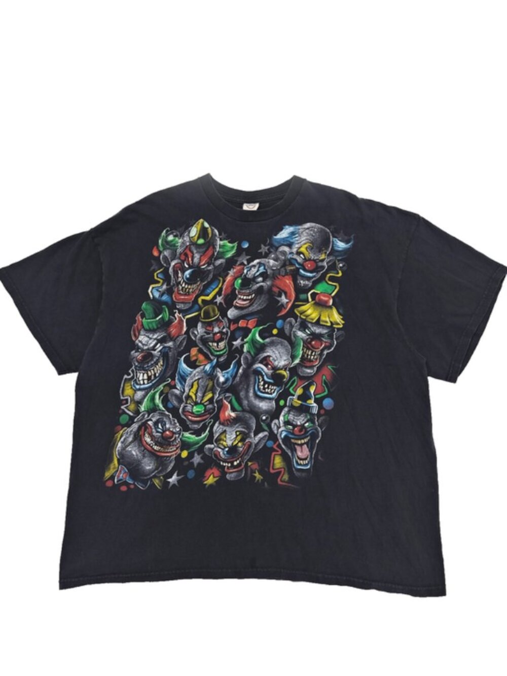 Vtg LIQUID BLUE Gang of Joker Killer Clowns T-Shirt Delta Pro Weight Black 3XL